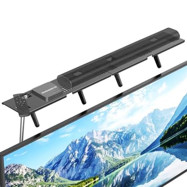 Soundbar Mount, No Drilling Steel TV Top Shelf Fits Most of Sound Bars Up to 15 Lbs, Universal Sound Bar TV Mount Bracket, Sound Bar Stand Compatible with Samsung, Sony, LG,Bose, 33.8x4.7inch