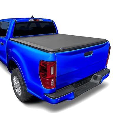 Tyger Auto T1 Soft Roll-up Truck Bed Tonneau Cover Compatible with 2024-2025 Ford Ranger | 5' (61") Bed | TG-BC1F9205