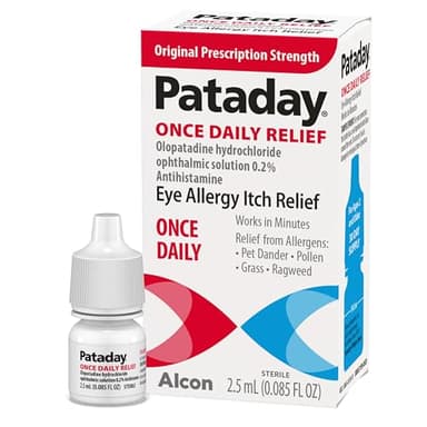 Pataday Once Daily Relief Allergy Eye Drops by Alcon, for Eye Allergy Itch Relief, 2.5 ml (Pack of 1)