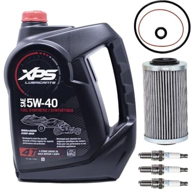 Edwards Oil Change Kit fits 2018-2024 Sea Doo Watercraft 170, 230, and non supercharged 300s with Spark Plugs