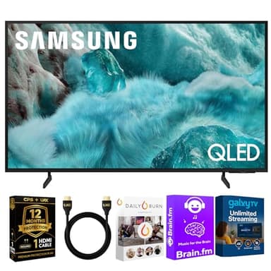 Samsung 65-Inch Q7F Series QLED 4K UHD Smart TV - HDR10+, Alexa Build-in, Bluetooth w/ 12 Month CPS Protection Plan, AUX HDMI Cable, Streaming Bundle
