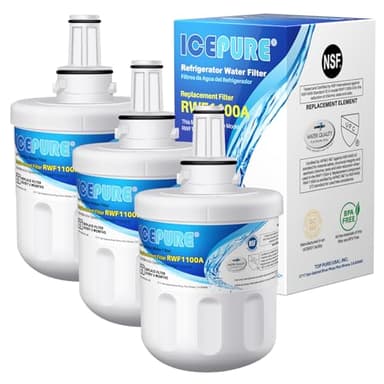ICEPURE DA29-00003G Replacement for DA29-00003B DA29-00003A, Aqua-Pure Plus DA29-00003D DA29-00003F DA97-06317A, HAFCU1, WF289, WSS-1 WFC2201 HDX FMS-1 RWF1100A Refrigerator Water Filter 3PACK