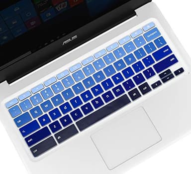 Keyboard Cover for 14" ASUS Chromebook CX1/ASUS Chromebook Flip C434 C434TA C433TA-AS384T 2-in-1 Laptop,ASUS C302/C302CA/C423/C425TA/C523NA Chromebook Skin,ASUS C434 C433 Chromebook Cover-Gradual Blue