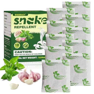10Pack Snake Repellent, Snake Deterrent Pouches, Keep Snake Away from Home, Garden, and Vehicle, Peppermint Oil to Repel Snake, Indoor and Outdoor Use