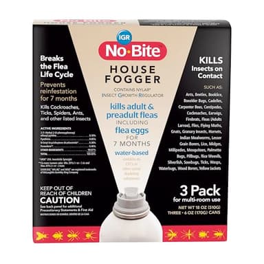 Durvet 011-1131 No Bite IGR House Fogger (3 Pack), 6 oz