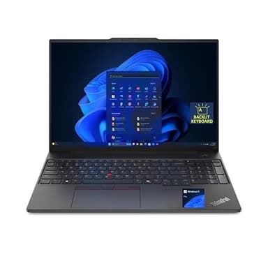 Lenovo Thinkpad E16 Gen 2 Home & Business Laptop (AMD Ryzen 5 7535U 6-Core, 40GB DDR5 4800MHz RAM, 1TB PCIe SSD, 16.0" 60 Hz Fingerprint, WiFi, Bluetooth) with Win 11 Pro
