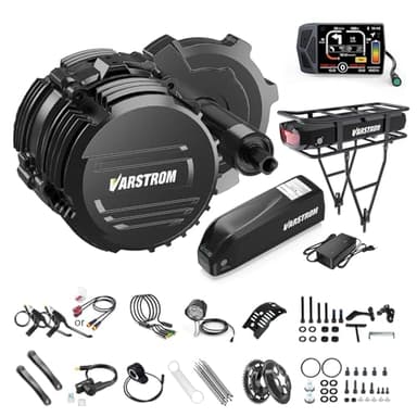 Varstrom Mid Drive Kit for Ebike - Tong-Sheng TSD-Z*-2B TSDZ16 48V 500W 750W 1000W Mid Motor with LCD Display, Torque Sensored Electric Bike Conversion Kit