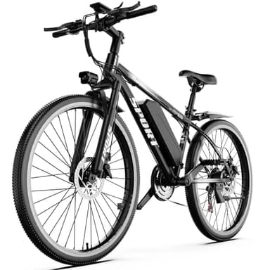 1500W Electric Bike for Adults, Ebike with 7-Speed, 26" Tires and Front Fork Suspension, 480Wh Removable Battery, 65Miles 28MPH Electric Bicycle for Commute, Lightweight Electric Mountain Bike