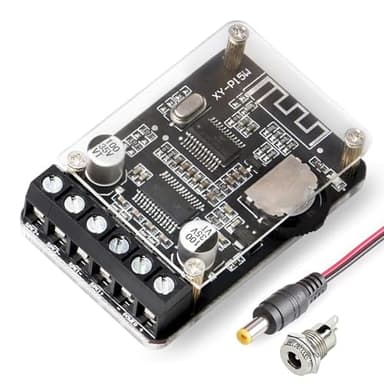 DAMGOO Audio Amplifier Board with BT 5.0, 10W 15W 20W 2.0 Dual Channel Stereo Wireless Mini Amp Module with Protective Shell