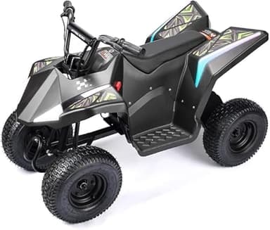 Children's Electric Mini Quad ATV - 2 Speed - App Supports - Disc Brakes - 36V Electric 4-Wheeler (Black)