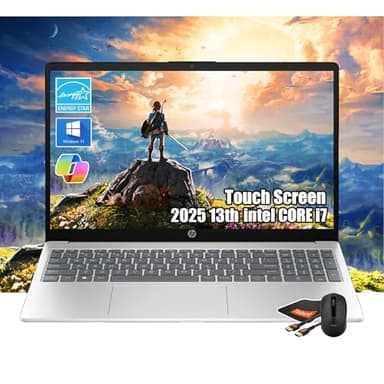 HP Pavilion 15.6" FHD Touchscreen Laptop | Intel 13th i7-1355U(Beats i9-10880H)| 32GB RAM | 1TB SSD | Iris Xe Graphics | Business Laptop | Computadora Portátil |W/Accessories