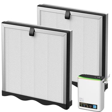 JF239 Replacement Filter for JF239 & JF268 Air Puri-fier, True HEPA 13 Filters for Home Large Room Up to 1100ft², 3-in-1 High Efficiency, Activated Carbon for Dust, Pollen, Smoke, Pet Odors, 2 Pack