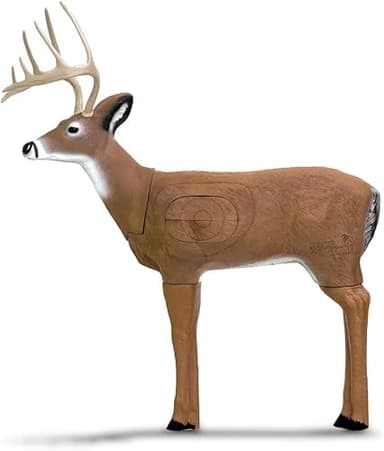 Delta McKenzie Challenger Deer 3D Archery Target - 41" Self-Healing Foam Construction - IBO Scoring Rings - for Broadhead & Field Points - 300-350 FPS Bow Compatible - Lifelike Hunting Practice