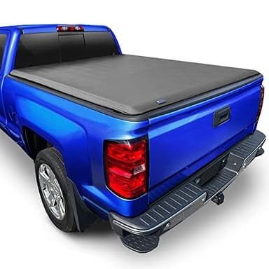 Tyger Auto T1 Soft Roll Up Truck Bed Tonneau Cover Compatible with 2014-2018 Chevy Silverado / GMC Sierra 1500; 2015-2019 2500 HD 3500 HD; 2019 LD/Limited Only | 6'6" Bed (78") | TG-BC1C9007 , Black