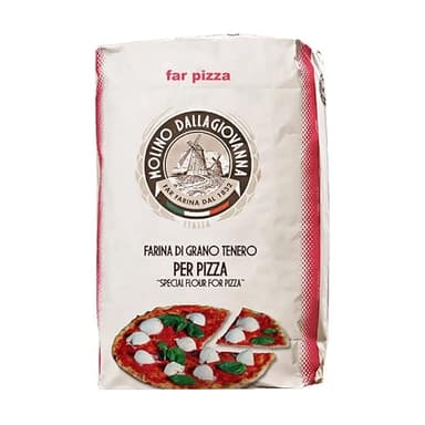 Molino DallaGiovanna Rossa 00 Cold Water washed Italian Long Fermentation Pizza Flour 5kg bakers bag 11 lbs Non GMO, No bleaching, No potassium bromate, No Glyphosate