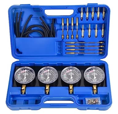 DHA Motorcycle Vacuum Carburetor Synchronizer Carb Sync Gauges Set 4 Cylinder Tool Kit, Carb Balancer Synchronization Tool Kit