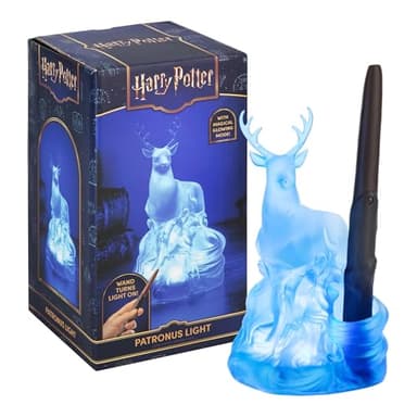Paladone Harry Potter Deer Patronus Light with Wand Remote Control, Officially Licensed Wizarding World Merchandise, Battery Powered Collectible Gift, Home Décor