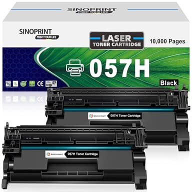 SINOPRINT Toner Cartridge for Canon 057H Black CRG-057 3009C001 High Yield for Canon ImageCLASS MF449dw MF448dw MF455dw MF445dw LBP228dw LBP226dw lbp227dw LBP236dw Laser Printers 2 Packs Black