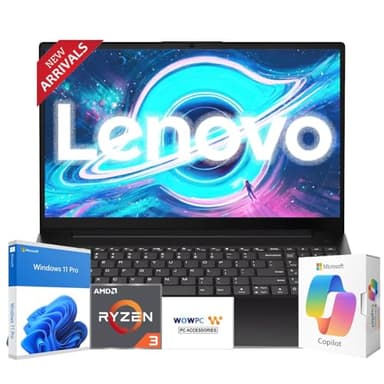 Lenovo 2026 Latest Business and Student Laptop, Ryzen 3 7320U(Outperforms Intel i7-1065G7), 16GB DDR5, 256GB PCIE, 15.6" FHD IPS Display, Wi-Fi 6, Bluetooth 5.3, Long Battery Life, Windows 11 Pro