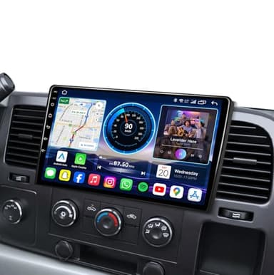 4Core 64ROM Android 13 Radio Upgrade for Chevy Silverado 2007-2013: Tahoe Equinox GMC Sierra Yukon 10" HD IPS Touchscreen Wireless Carplay Android Auto GPS 5GWiFi Bluetooth Backup camre SWC FM