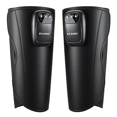 FIT KING Upgraded Cordless Calf Massager for Circulation, Rechargeable Leg Compression Massager for Pain Relief, Relax, Edema & Muscle Recovery, 3 Modes Intensities, Gift for Mom Dad, Athlete