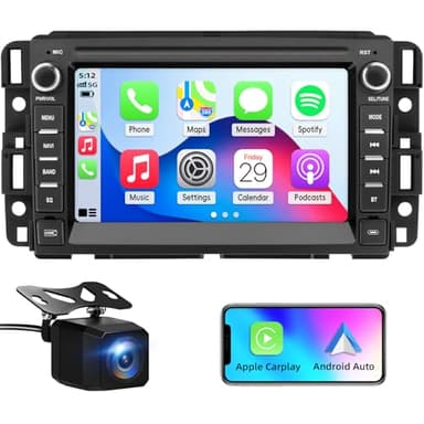 OHREX Car Stereo for Chevy Silverado Radio Upgrade 2007 2008 2009 2010 2011 2012 2013,Radio for Chevy Silverado 1500 Tahoe GMC Sierra Yukon with Carplay Android Auto Backup Camera