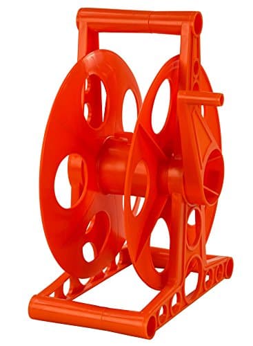Lass Enterprises Swimming Pool Backwash Discharge Hose Reel | Holds 100' of 1½" Hose | Orange | Backwash Hose Not Included