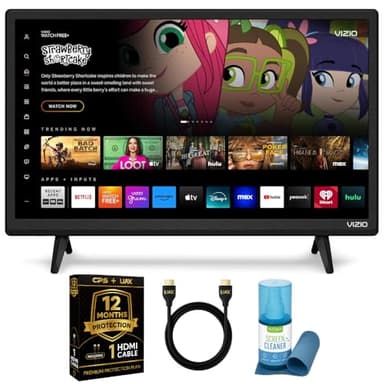 VIZIO 32-Inch 1080p Full HD Smart TV Bundle, Alexa Compatible, Bluetooth, HDR, HDMI VRR, ThinFrame Design w/UAX HDMI Cable, 12 Months CPS Protection, Screen Cleaner with Microfiber