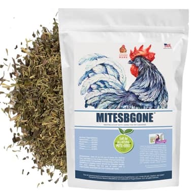 Pampered Chicken Mama Backyard Chicken Nesting Herbs 16 oz (1 lb) - MitesBGone All-Natural Backyard Chicken Feed & Supplies to Protect Against Pests, Bugs, Insects & Vermin - Nesting Blend for Hens
