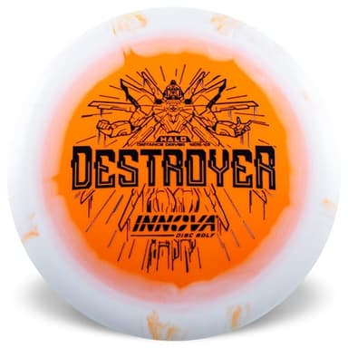 Innova Halo Star Destroyer Disc Golf Driver – Disc Golf Distance Driver, Fast and Stable Power Driver (Colors Will Vary) (170-172g)