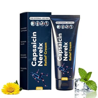 QYGCHUSIN Capsaicin Neuropathy Relief Cream with Arnica, Menthol, MSM & Glucosamine, Soothing Cream for Feet, Hands, Legs, Joints, Waist & Muscles, 100g,1pack