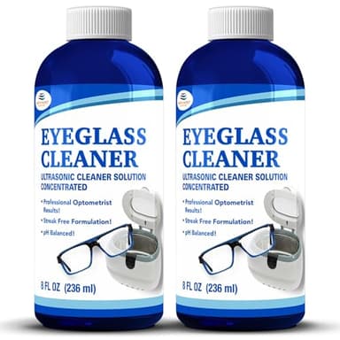 NORTHWEST ENTERPRISES Ultrasonic Eyeglass Cleaner Solution. Concentrated Glasses Cleaner for use in Sonic and Ultrasonic Machines. (2)