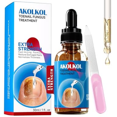 Toenail Fungus Treatment Extra Strength, Natural Plant Extract Nail Repair for Thick, Discolored & Damaged Nails, Toe Nail Fungus Treatments for Athletes Foot (1 Fl Oz)