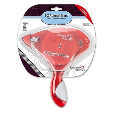Scrapbook Adhesives by 3L 01250-6 Double-Sided E-Z Runner Grand Adhesive Dispenser, Recyclable, 150-feet, RED, 150 Foot