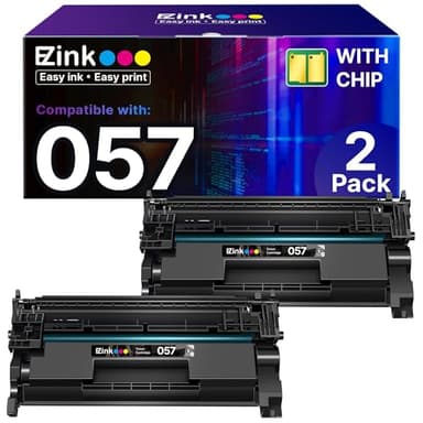 E-Z Ink 057 Toner Cartridges Replacement for Canon 057 Toner Cartridge CRG-057 057H Work with ImageCLASS MF445dw MF455dw MF448dw LBP226dw LBP227dw LBP228dw LBP237dw LBP236dw Printer Ink(Black, 2-Pack)