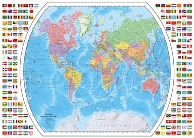 Ravensburger Political World Map 1000 Piece Jigsaw Puzzle for Adults - 12000664 - Handcrafted Tooling, Made in Germany, Every Piece Fits Together Perfectly