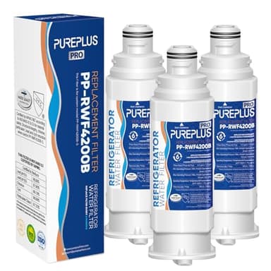 PUREPLUS DA97-17376B NSF 53&42 Certified Water Filter Replacement for Samsung HAF-QIN, HAF-QIN/EXP, DA97-08006C, RF23M8070SG, RF23M8070SR, RF23M8090SG, RF23M8090SR, RF23M8570SR Refrigerator, 3Pack