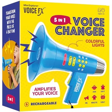 Voice Changer for Kids - Gifts for Kids - Voice Changing Device for Boys & Girls Ages 3-8+ Olds - Birthday Gifts for 3, 4, 5, 7, 8 Year Old Boy - Cool Outdoor Toys Gift Ideas for Kid, Toddler