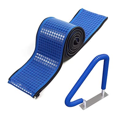 Comfort Cover 6-Foot Zipper Style Pool Hand-held Slide Rail Anti-Slip Cover for Ground & Above Ground Swimming Pools Ladder Made of Neoprene -Blue (6 ft)