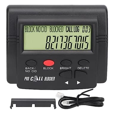 Gavigain Call Blocker for Landline Phones Telephone,Stop All Unwanted Calls, Robocalls, Scam Calls,Call Blocker with LCD Display for 4000 Groups Large Capacity, for Home Office