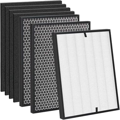 3000 Replacement Filter Compatible with AD3000 Air Puri-fier, 3000,3000M, 3000Pro Air Purifi-er, Includes: 1 High-Performance Filters + 2 Carbon Replacement Filters + 4 Pre-filters