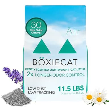 Boxie Gently Scented Cat Litter, Lightweight 30-Day Odor Control, Clumping, 11.5lb