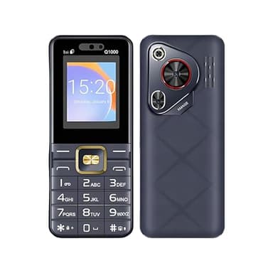 KostSell Unlocked Senior Cell Phone, Big Button 3 SIM Senior Phone, Easy to Use Mobile Phone with Large Capacity Battery, Flashlight, Voice Recorder, Calendar, Alarm Clock, Calculator (Dark Blue)