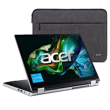Acer Aspire 3 Spin 14 Convertible Laptop | 14" 1920 x 1200 IPS Touch Display | Intel Core i3-N305 | Intel UHD Graphics | 8GB LPDDR5 | 128GB SSD | Wi-Fi 6 | Windows 11 Home in S mode | A3SP14-31PT-37NV