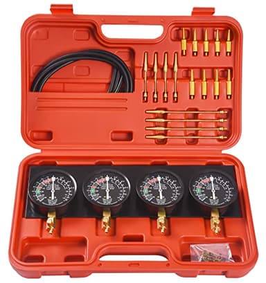 DHA Motorcycle Fuel Vacuum Carburetor Synchronizer Synchronization Balancer Tool Kit 4 Cylinder Carb Sync Gauges Set
