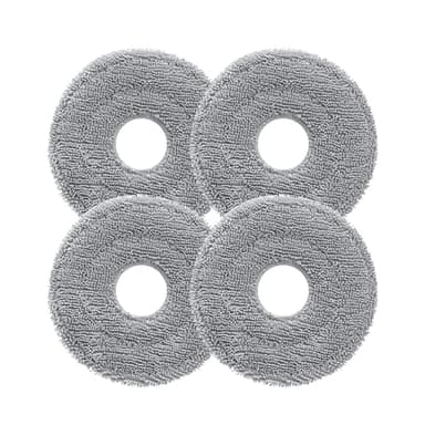 roborock Rotating Mop Cloth for Saros 10R & Saros Z70 Robot Vacuum Cleaner, 4PCS High-Absorbency Microfiber, 200 RPM Spinning Speed, 30 Water Flow Levels