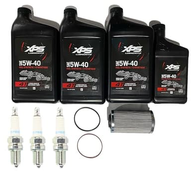 Generic OEM Oil Change Service Kit 9779251 with NGK Spark Plugs Compatible with Seadoo 4-TEC Machines GTI 130 155 170 GTR 215 230 GTS 130 GTX 4TEC GTX 130 155 170 215 230 255 260 300 RXP 155 215 255