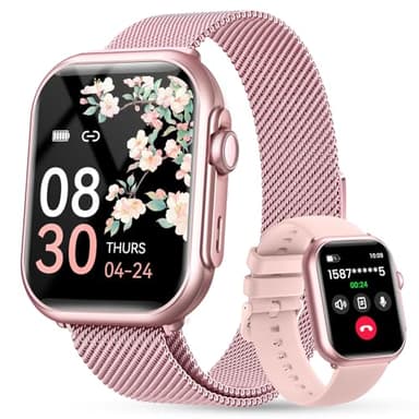 Smart Watch for Women Men Fitness: 1.85" Smart Watch with 30 Days+ Battery Life Make/Recive Call Heart Rate SpO2 Sleep Monitor 120+ Sport IP68 Waterproof Fitness Tracker Watch for iPhone Android