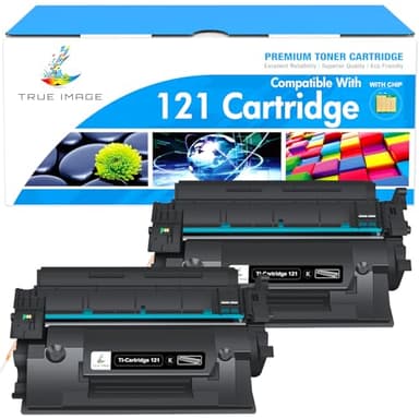 TRUE IMAGE Compatible Toner Cartridge Replacement for Canon 121 CRG-121 CRG121 for Canon imageCLASS D1620 D1650 High Yield Ink Printer (Black, 2-Pack)