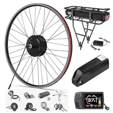 BAFANG 48V 500W/750W Rear Hub Motor Kit 20"/26"/27.5"/700C Rear Wheel Electric Bike Conversion kit Ebike Conversion Kit with Optional Battery&Display